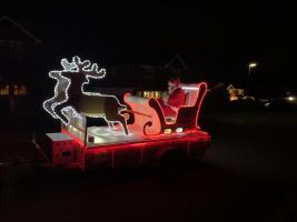 Hart Rotary sleigh at night